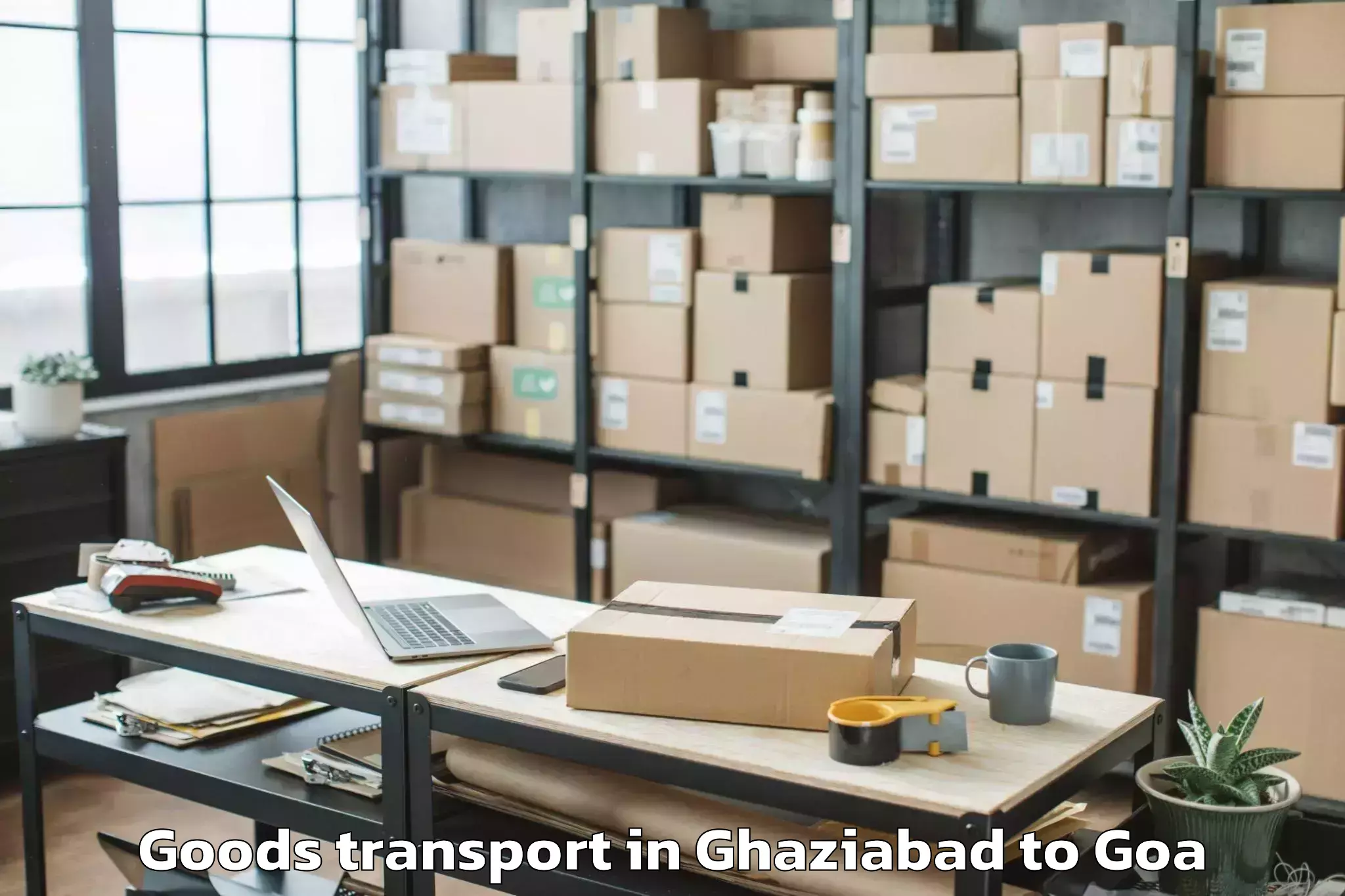 Professional Ghaziabad to Morjim Goods Transport